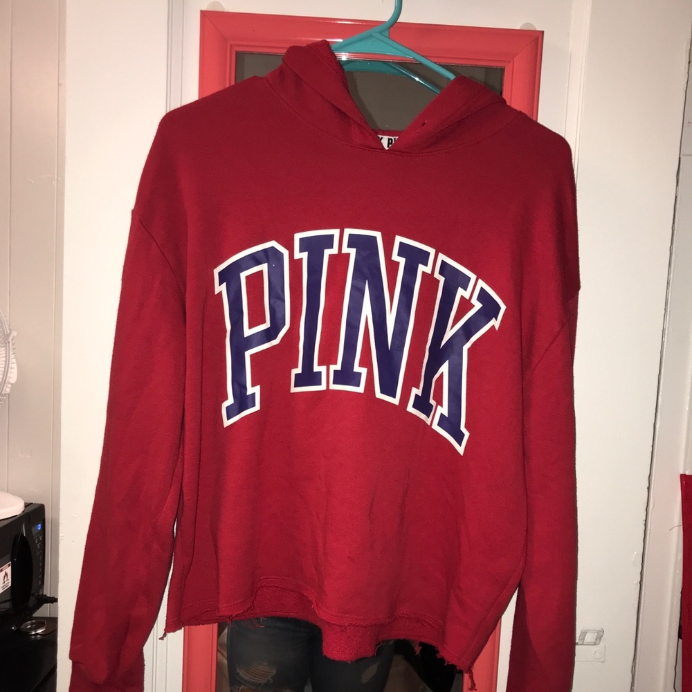 PINK cropped hoodie